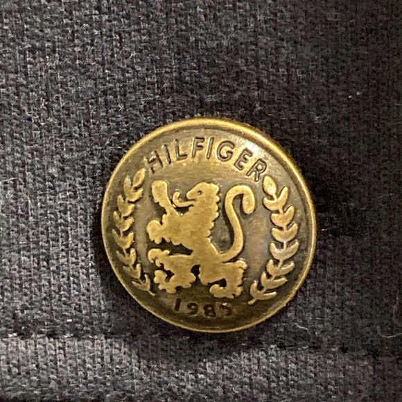 NWOT - Tommy Hilfiger Long Navy Blue Military Open Style Jacket - Size 12* - Picture 4 of 14